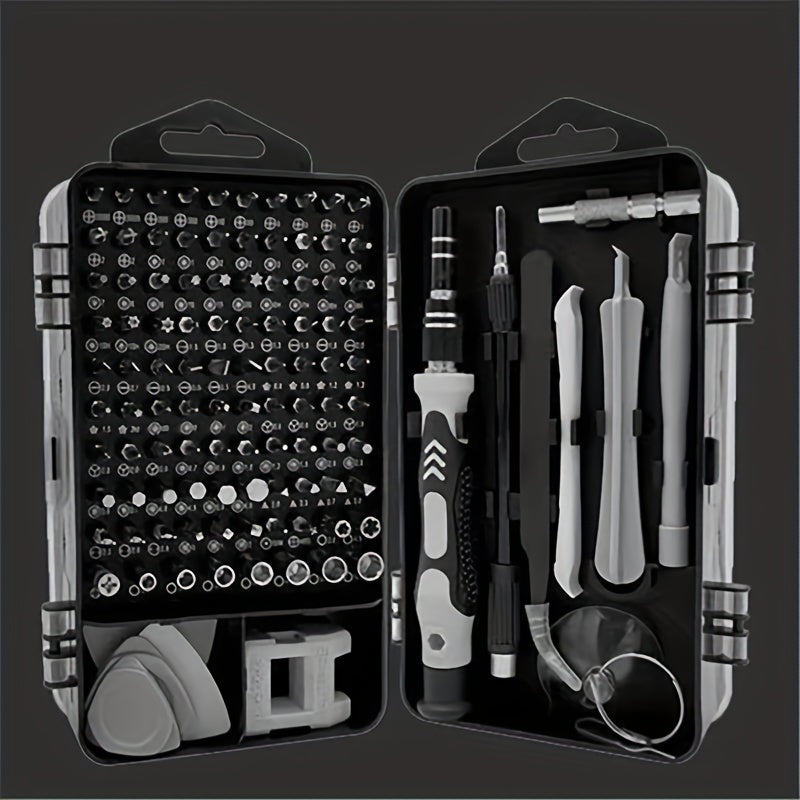 115-in-1 Screwdriver Tool Set - Gear Repair Equipment for Cellphones, Laptops, Cameras and More with Versatile Tools for Any Repair Job