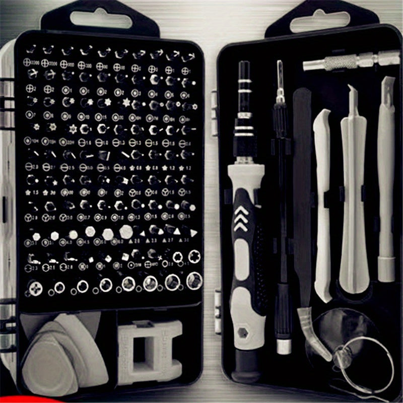 115-in-1 Screwdriver Tool Set - Gear Repair Equipment for Cellphones, Laptops, Cameras and More with Versatile Tools for Any Repair Job