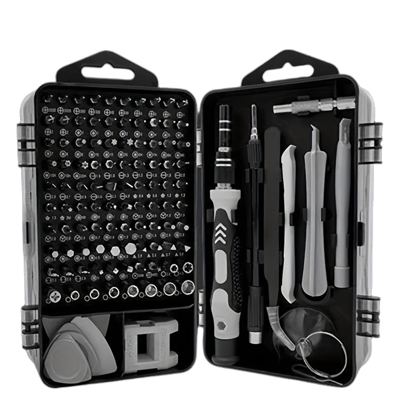 115-in-1 Screwdriver Tool Set - Gear Repair Equipment for Cellphones, Laptops, Cameras and More with Versatile Tools for Any Repair Job